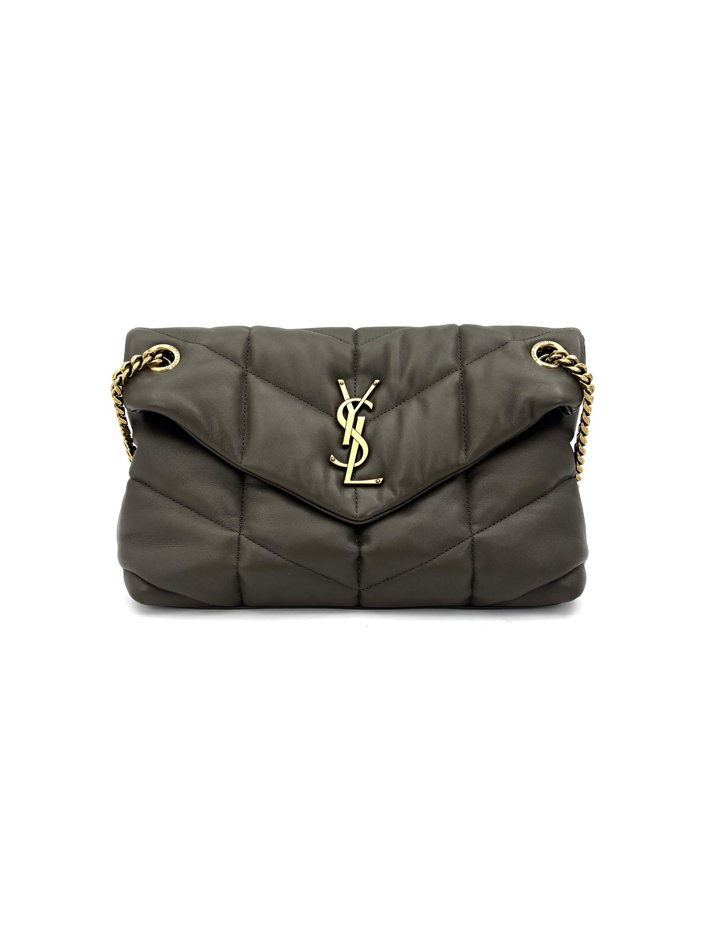 Saint Laurent - Puffer - Lambskin leather - Brown - (Medium)