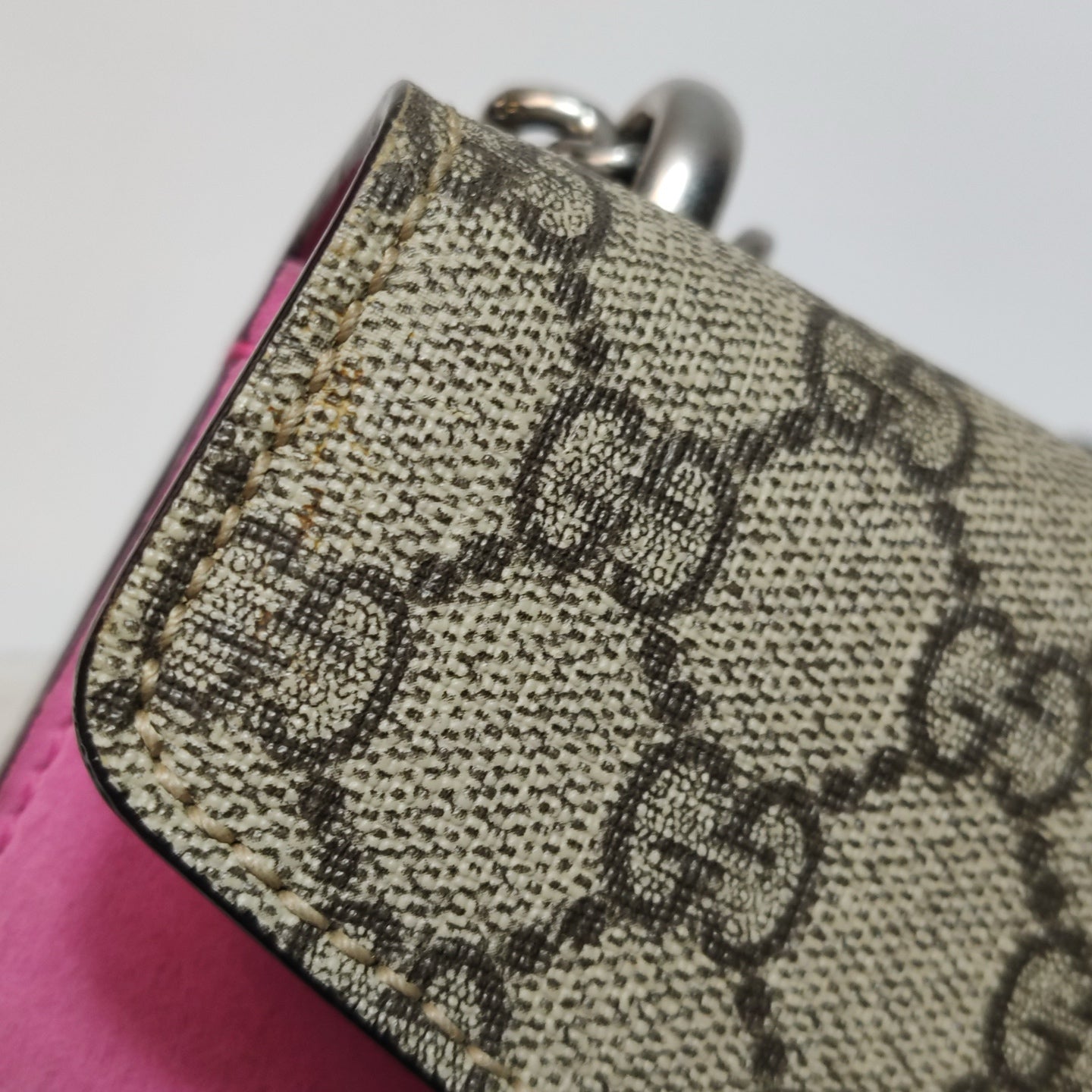Gucci - Dionysus Small Shoulder Bag 421970KHNRN8698 - GG Supreme coated canvas with suede accents - Beige, Brown, Red - (mini)