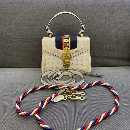 Gucci - Sylvie - Leather - White - (small)