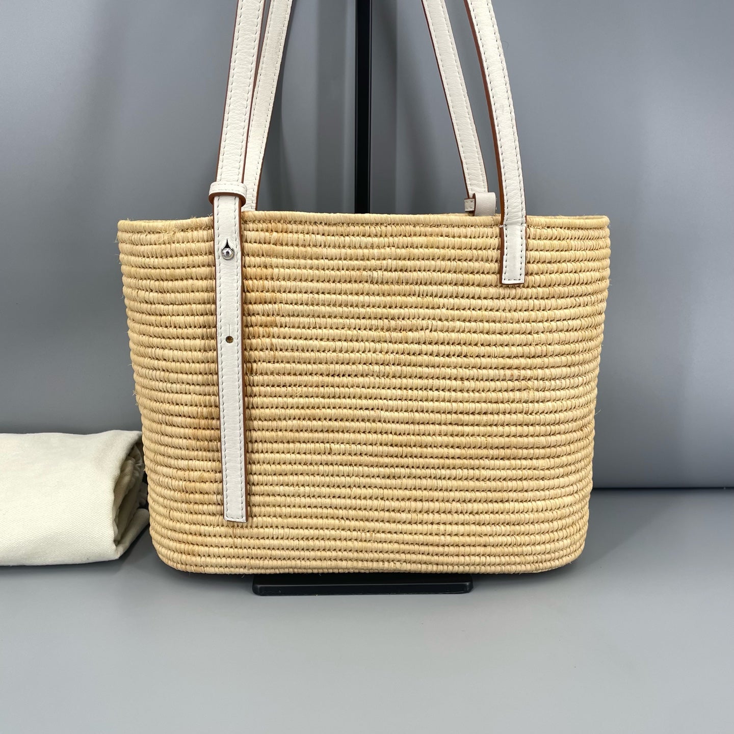 Loewe - Basket Bag - Wicker and Leather - Beige - (small)