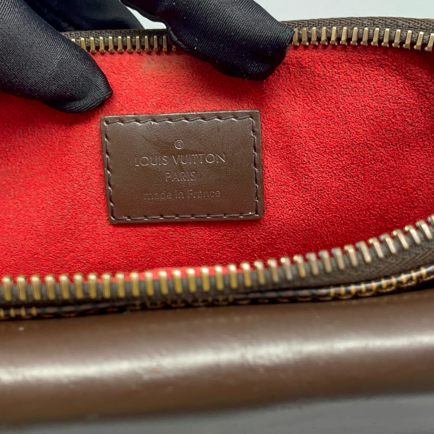 Louis Vuitton - Pochette Twin - Damier Ebene coated canvas with smooth leather trim and microfiber lining - Brown - (small)