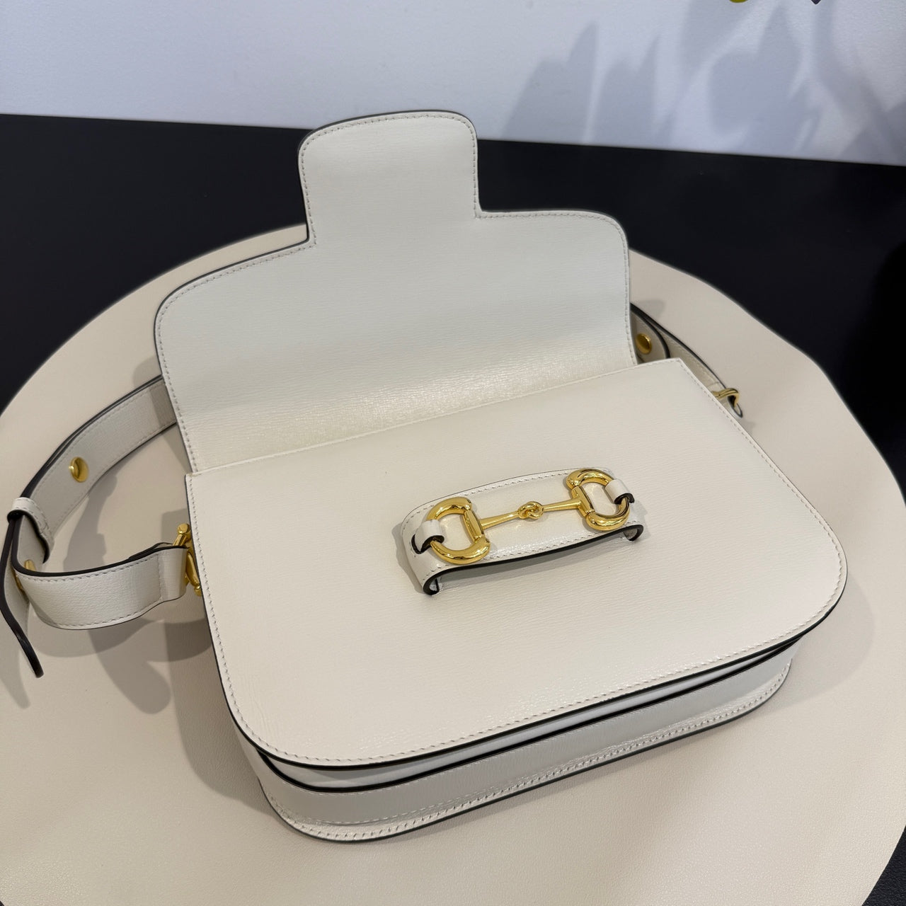 Gucci - Horsebit 1955 Shoulder Bag - Leather - White - (Medium)