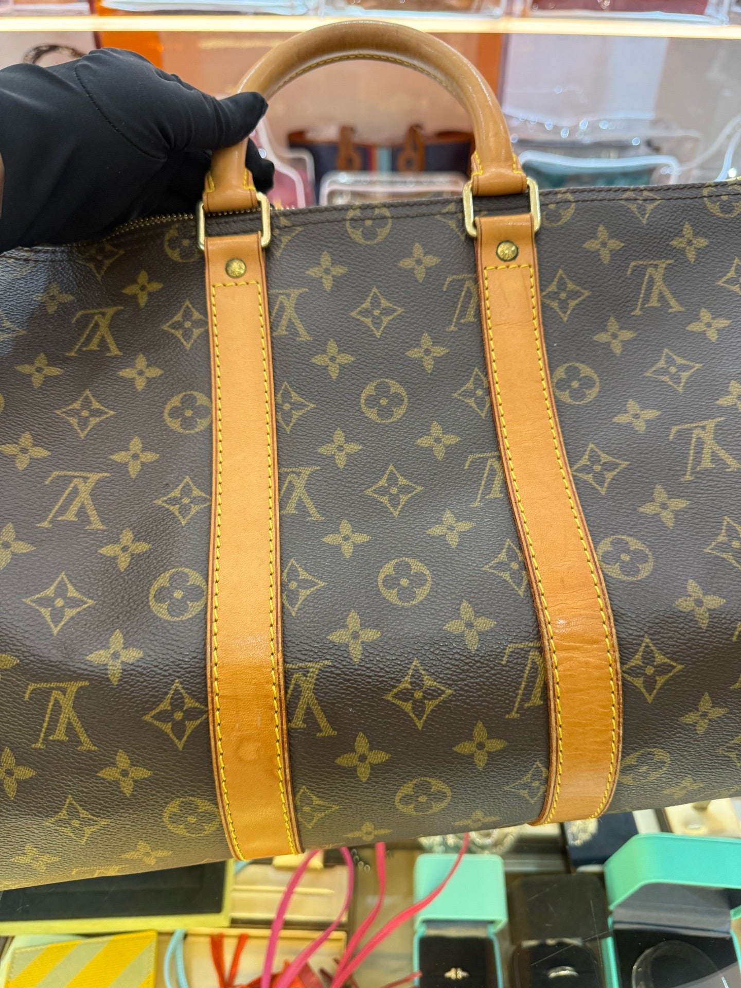 Louis Vuitton - Keepall 45 - Monogram coated canvas with Vachetta leather trim - Brown - (large)