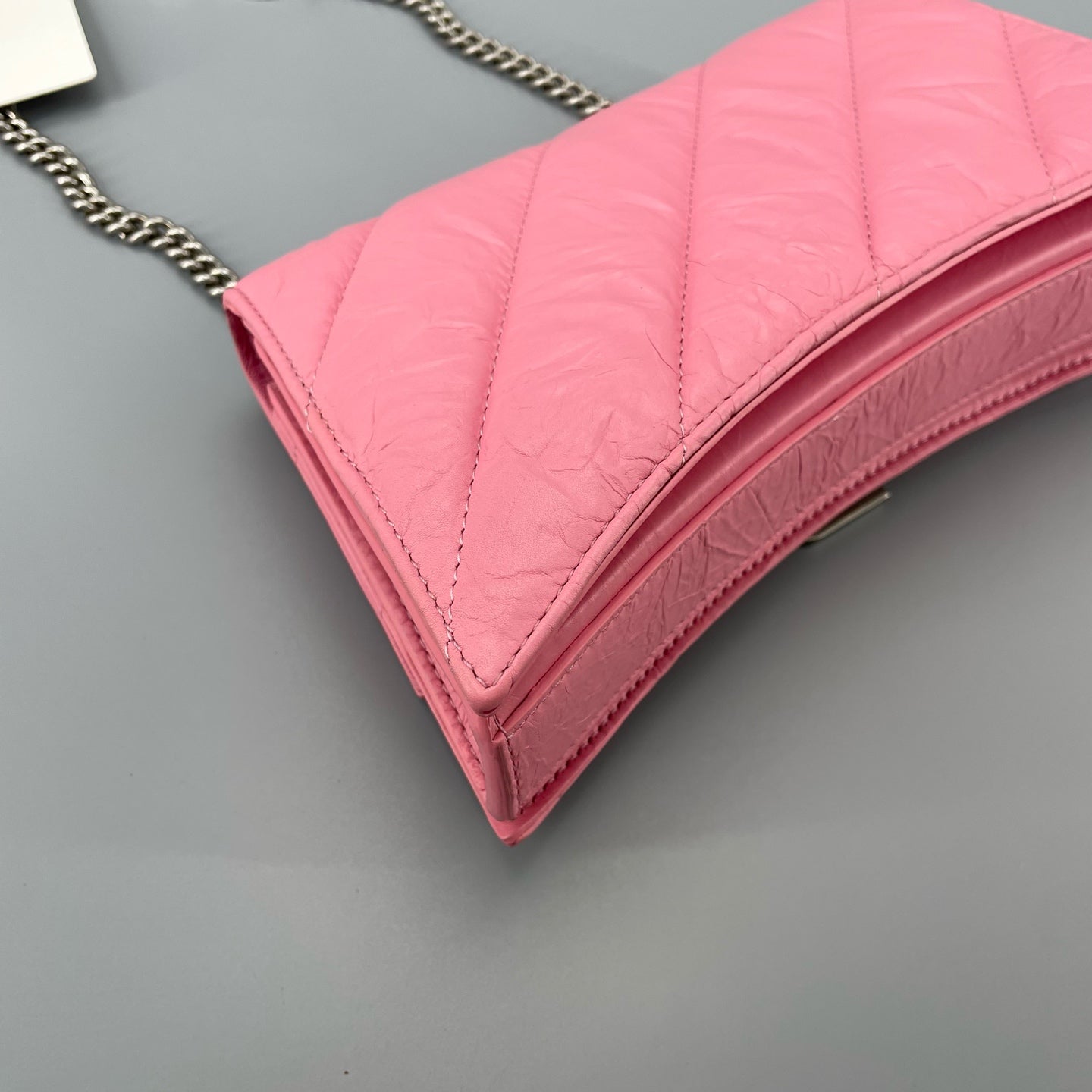 Balenciaga - Hourglass Chain Wallet - Leather - Pink - (mini)