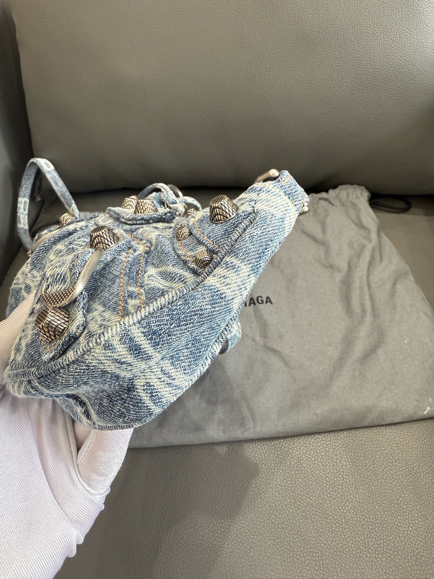 Balenciaga - Le Cagole Mini Shoulder Bag - Denim - Blue - (mini)