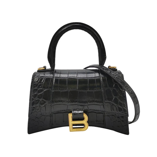Balenciaga - HOURGLASS - Leather - Black - (Mini)