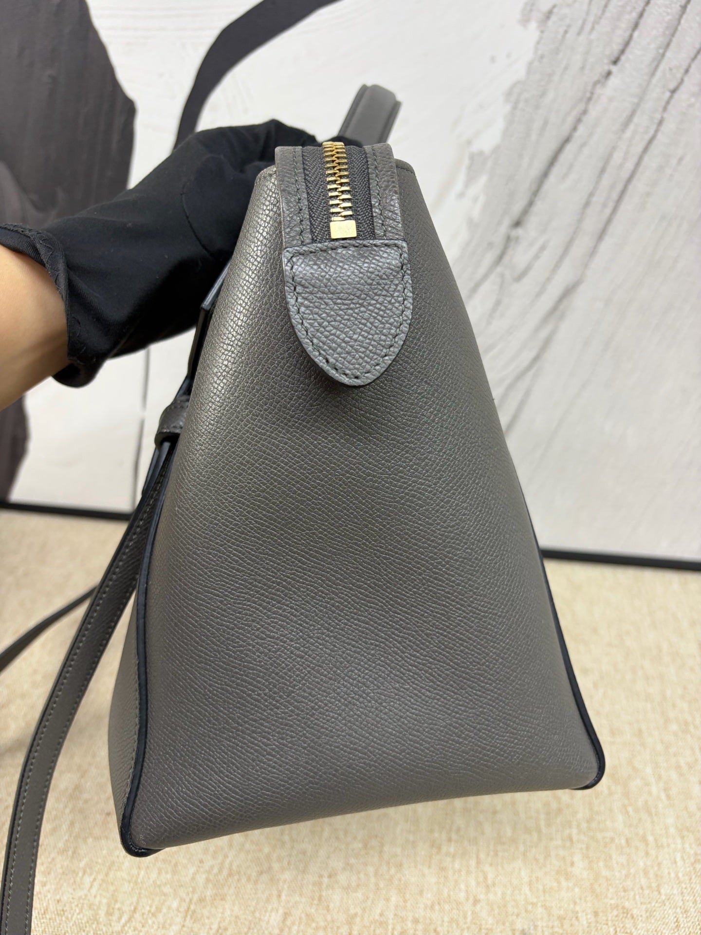Celine - Belt Bag - Grained Calfskin Leather - Grey - (Large)