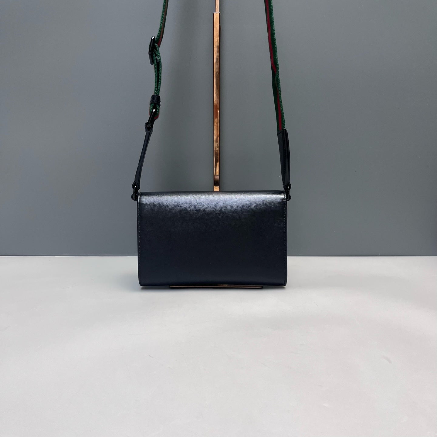 Gucci - Horsebit 1955 Wallet on Chain (WOC) - Grained leather - Black - (mini)