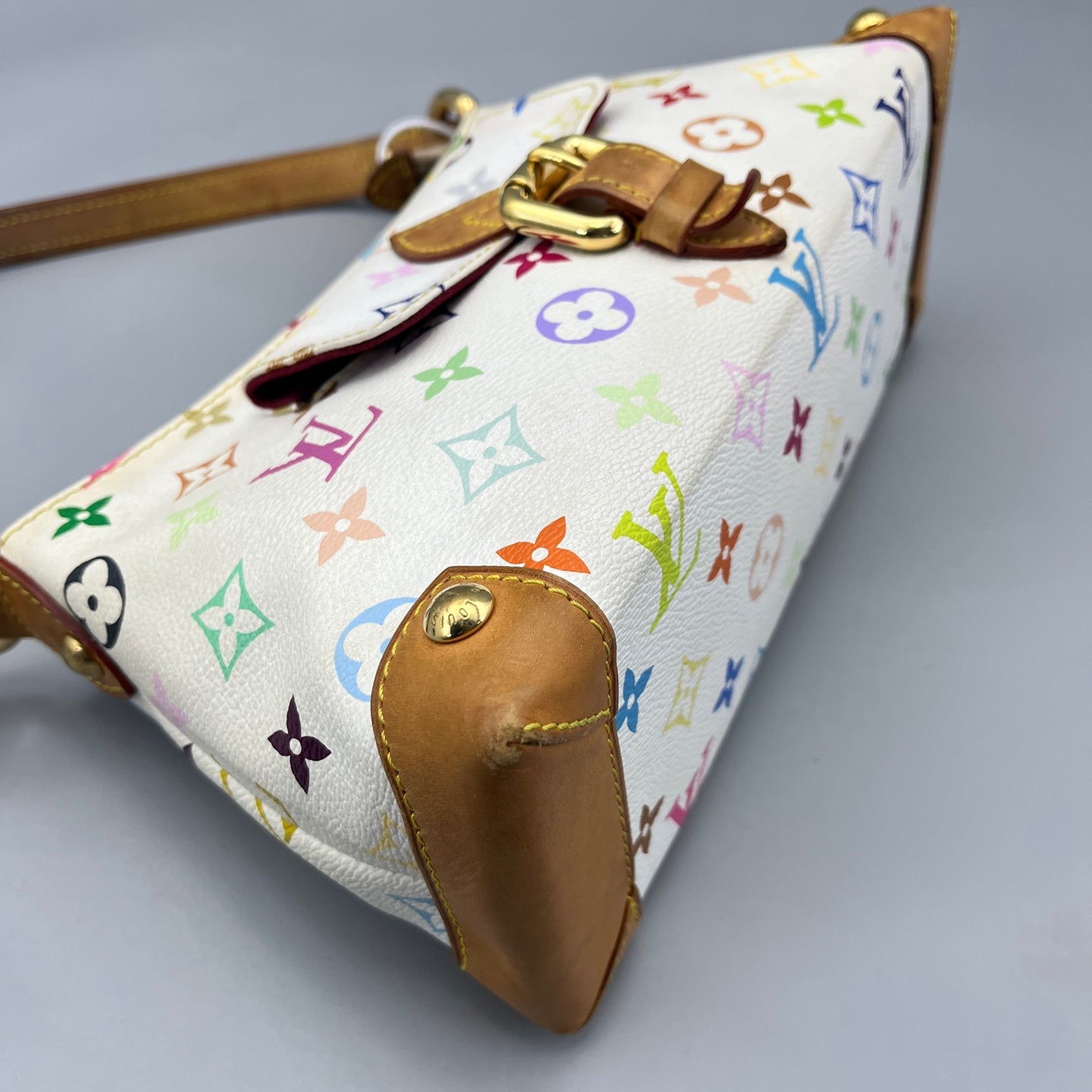 Louis Vuitton - Monogram Multicolore Shoulder Bag - Monogram Multicolore coated canvas with Vachetta leather trim - White, Multicolour - (medium)