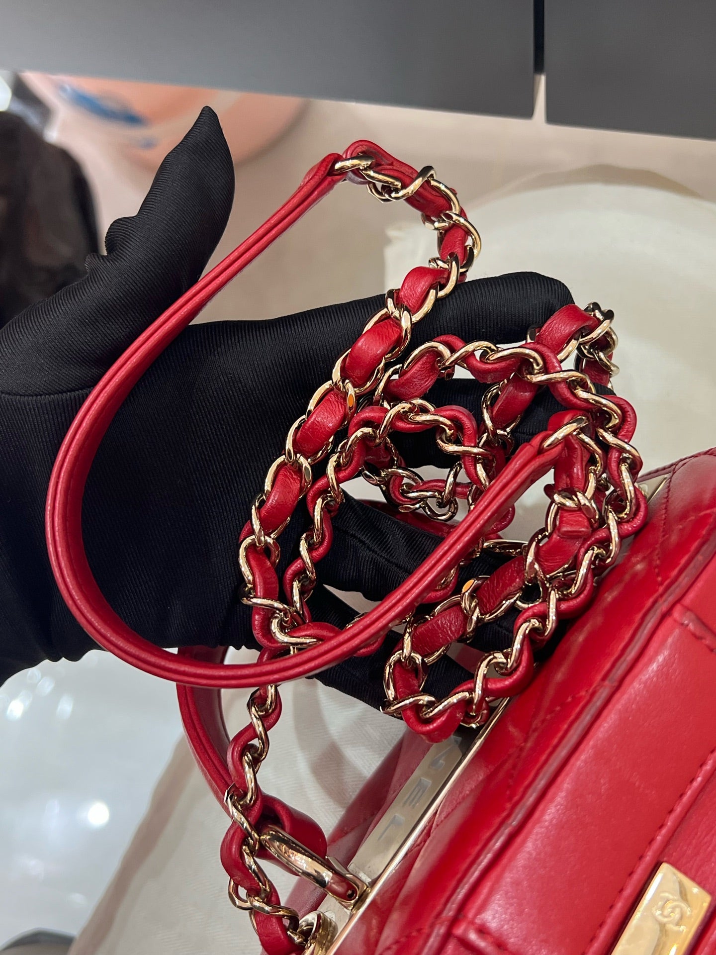 Chanel - Trendy CC Vanity Case - Lambskin leather - Red - (mini)