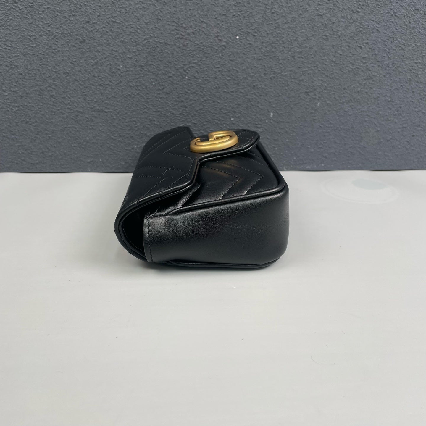 Gucci - Marmont Mini Chain Bag - Leather - Black - (mini)