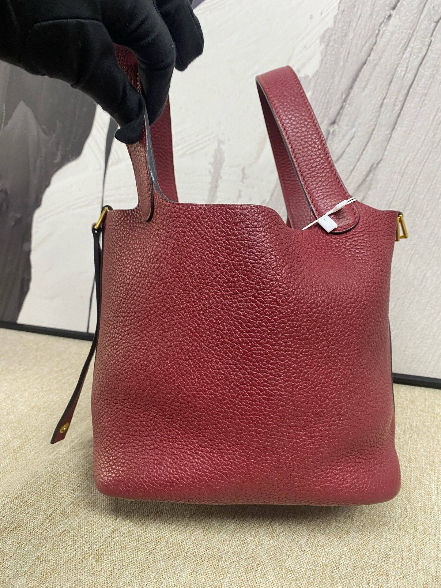 Hermès - Picotin Lock 18 - Taurillon Clemence leather - Red - (mini)