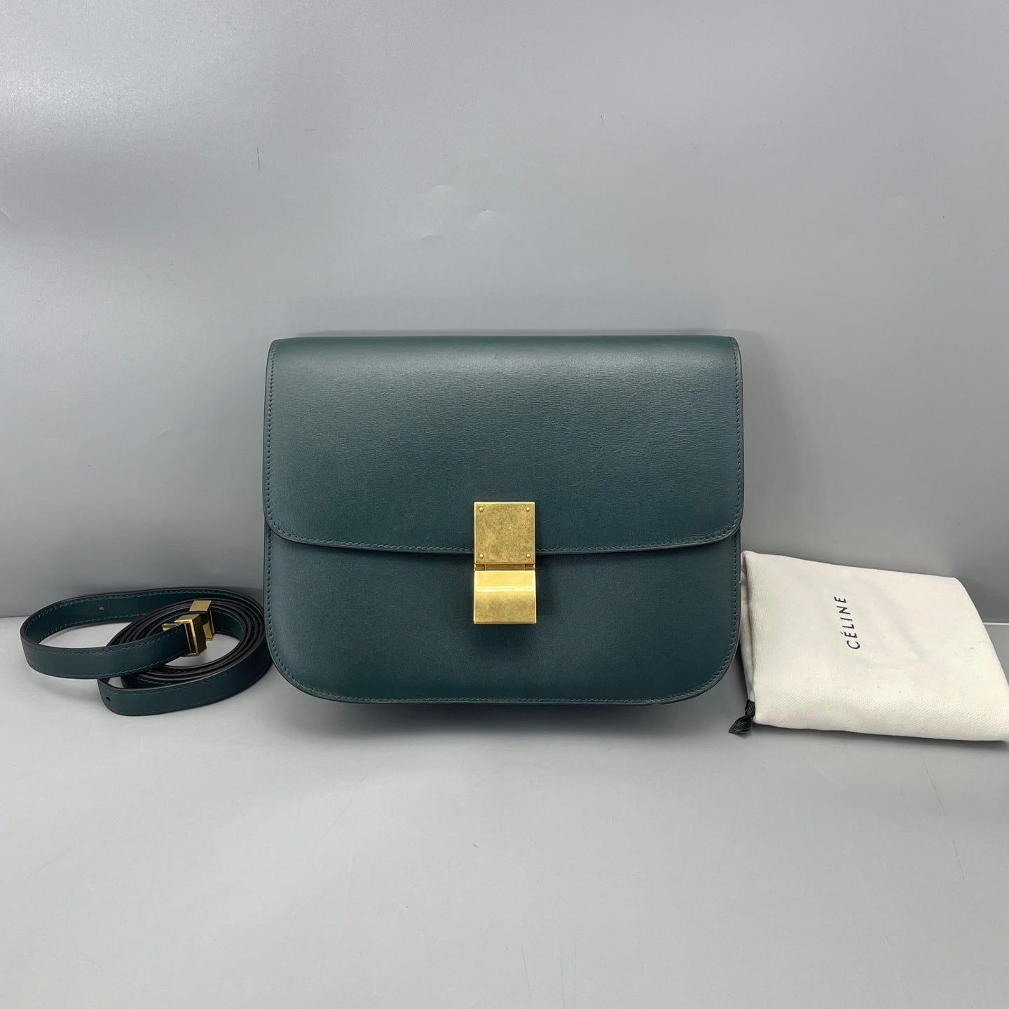 Celine - Box Bag - Leather - Green - (Medium)