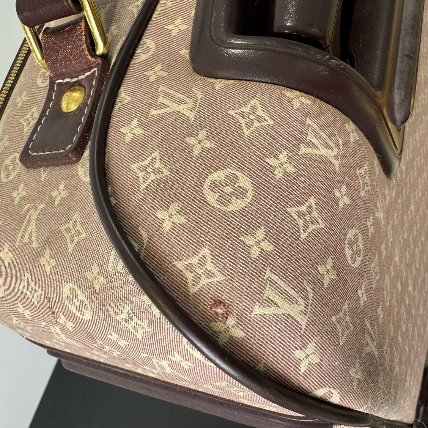 Louis Vuitton - Pegase 55 - Monogram denim canvas with leather trim - Pink - (Medium)