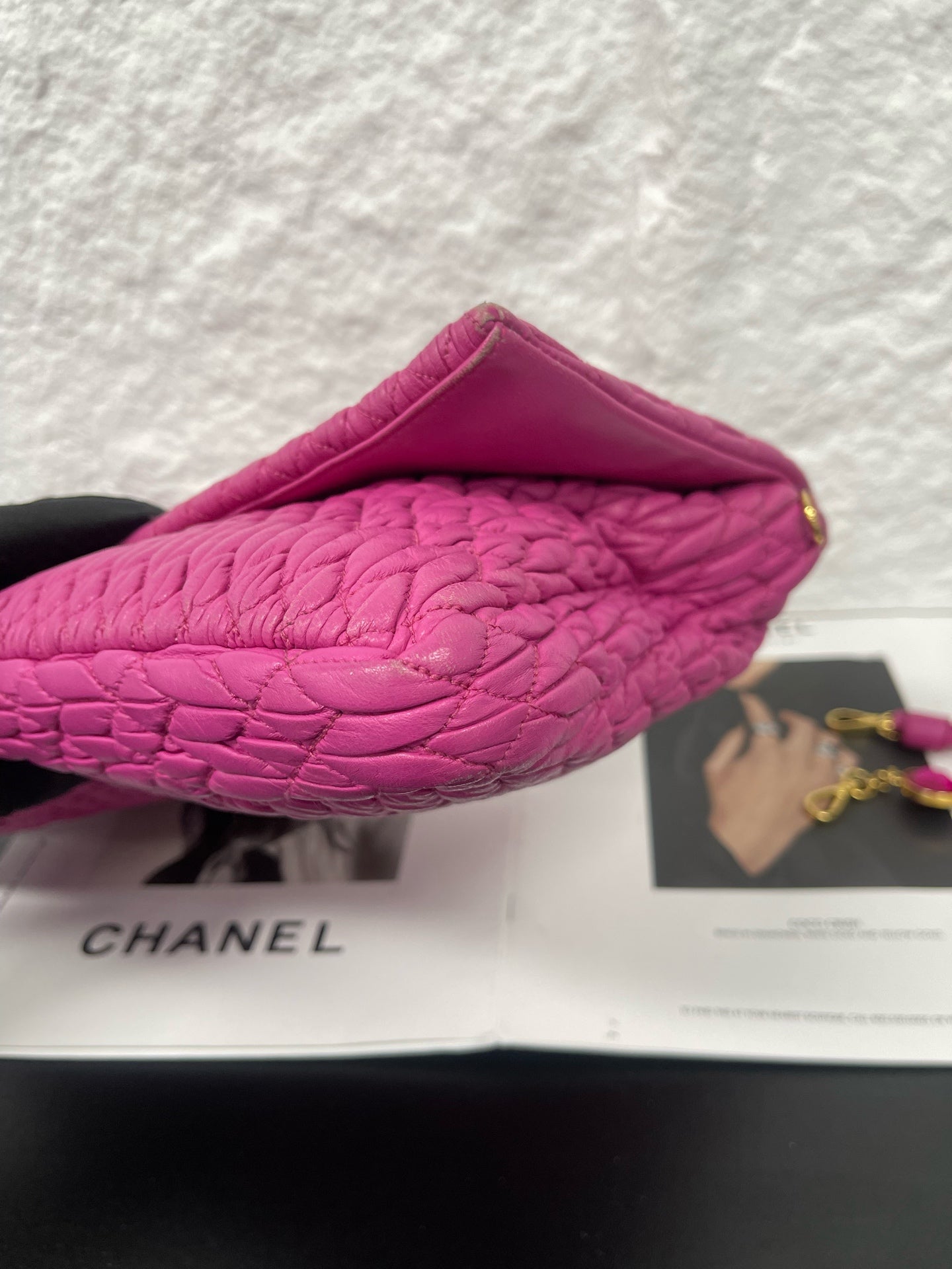 Miu Miu - Matelassé Jewel Chain Bag - Leather - Pink - (small)
