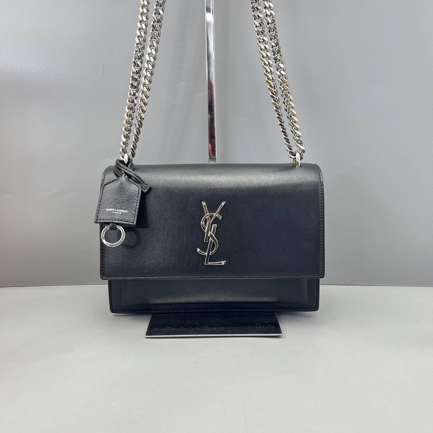 Saint Laurent - Sunset Bag - Leather - Black - (medium)