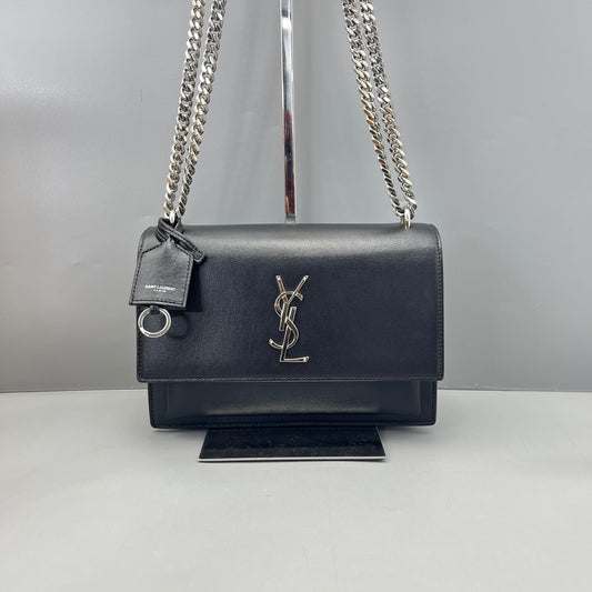 Saint Laurent - Sunset Bag - Leather - Black - (medium)
