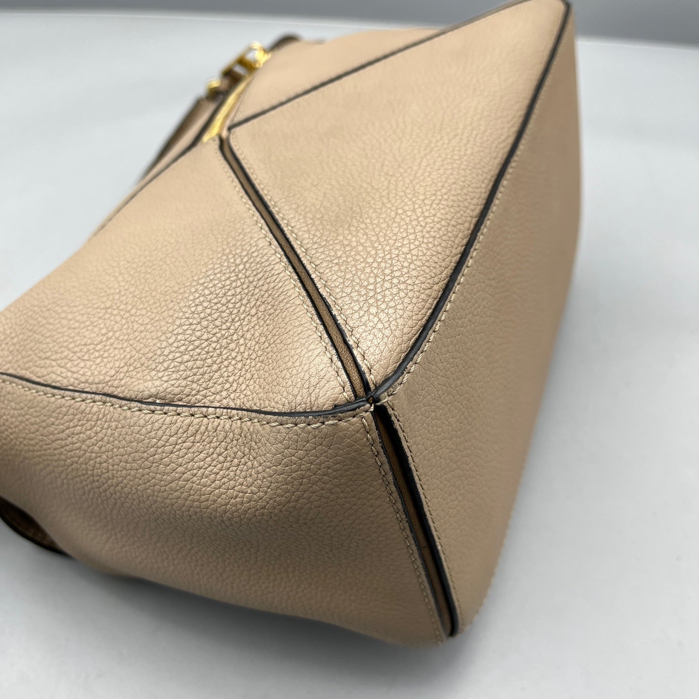 Loewe - Puzzle bag - Grained calfskin leather - Beige - (Small)