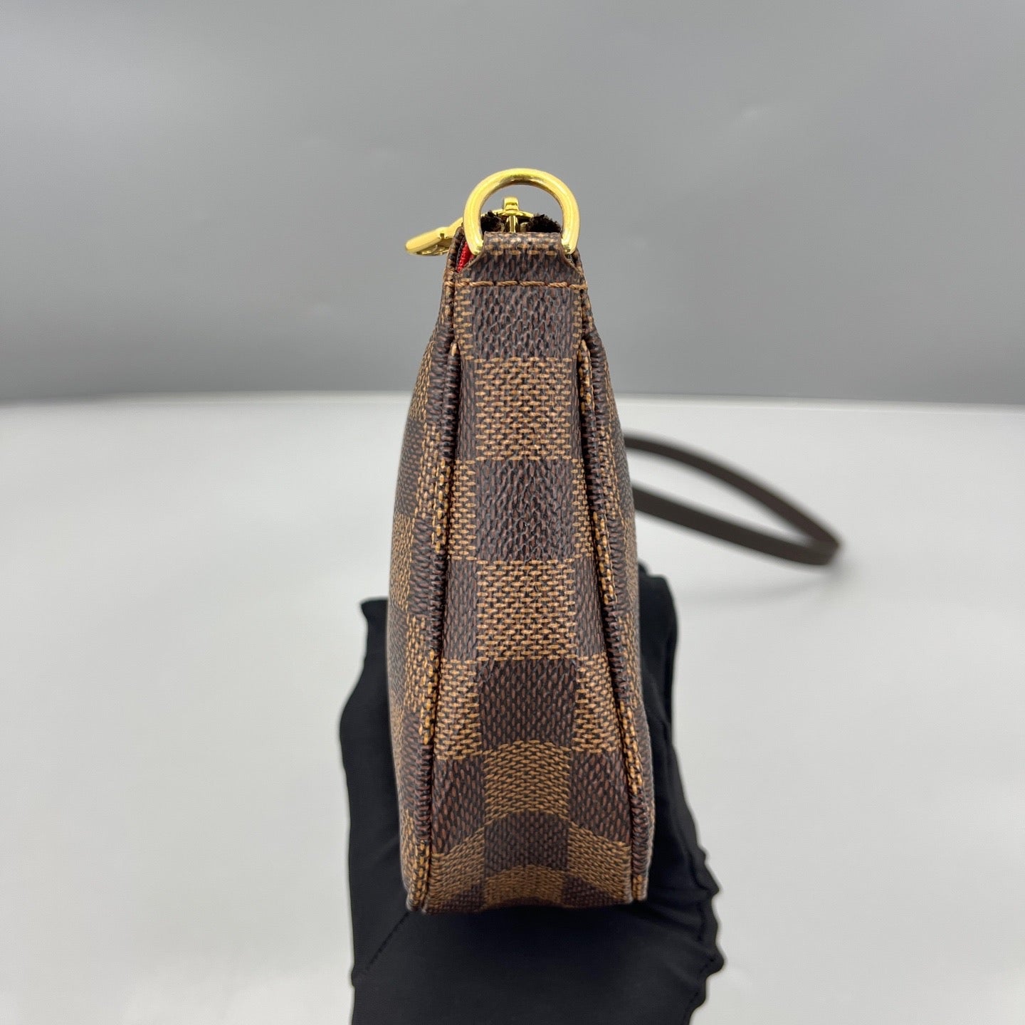 Louis Vuitton - Pochette Accessoires - Damier Ebene coated canvas with leather trim - Brown - (Small)