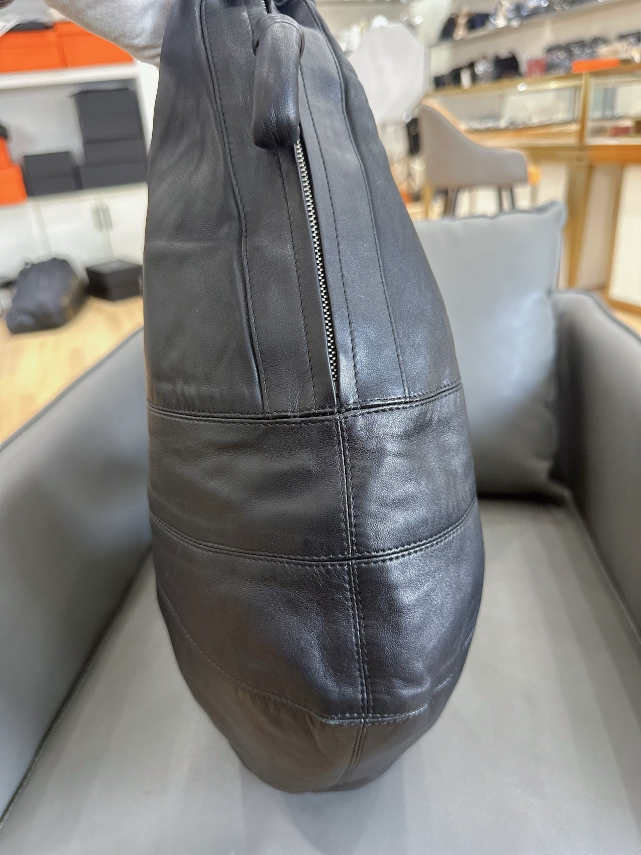 Lemaire - Croissant Bag - Lambskin leather - Black - (Large)