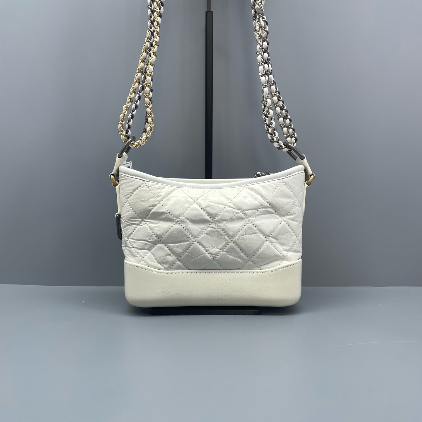 Chanel - Gabrielle Hobo Bag (Small) - Leather - White - (Small)