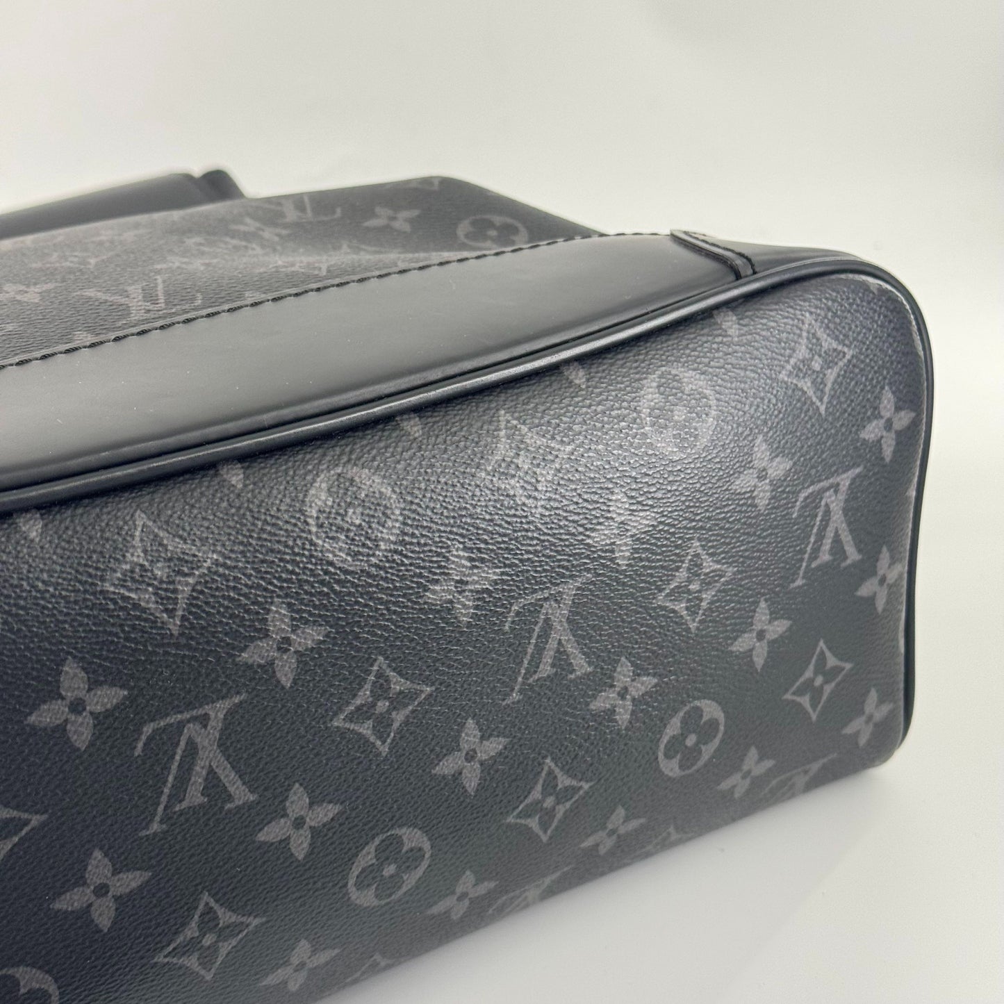 Louis Vuitton - Steamer Backpack - Monogram Eclipse coated canvas with cowhide leather trim - Black - (Large)