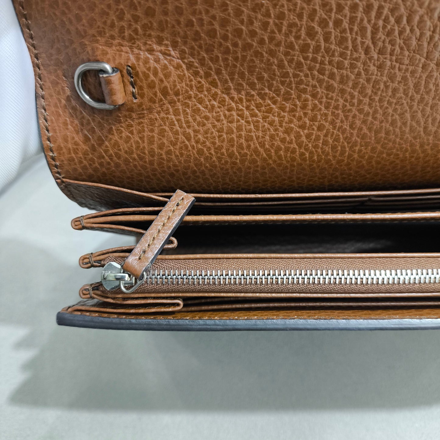 Gucci - Dionysus - Blue denim and brown grained leather - Blue with brown trim - (mini)