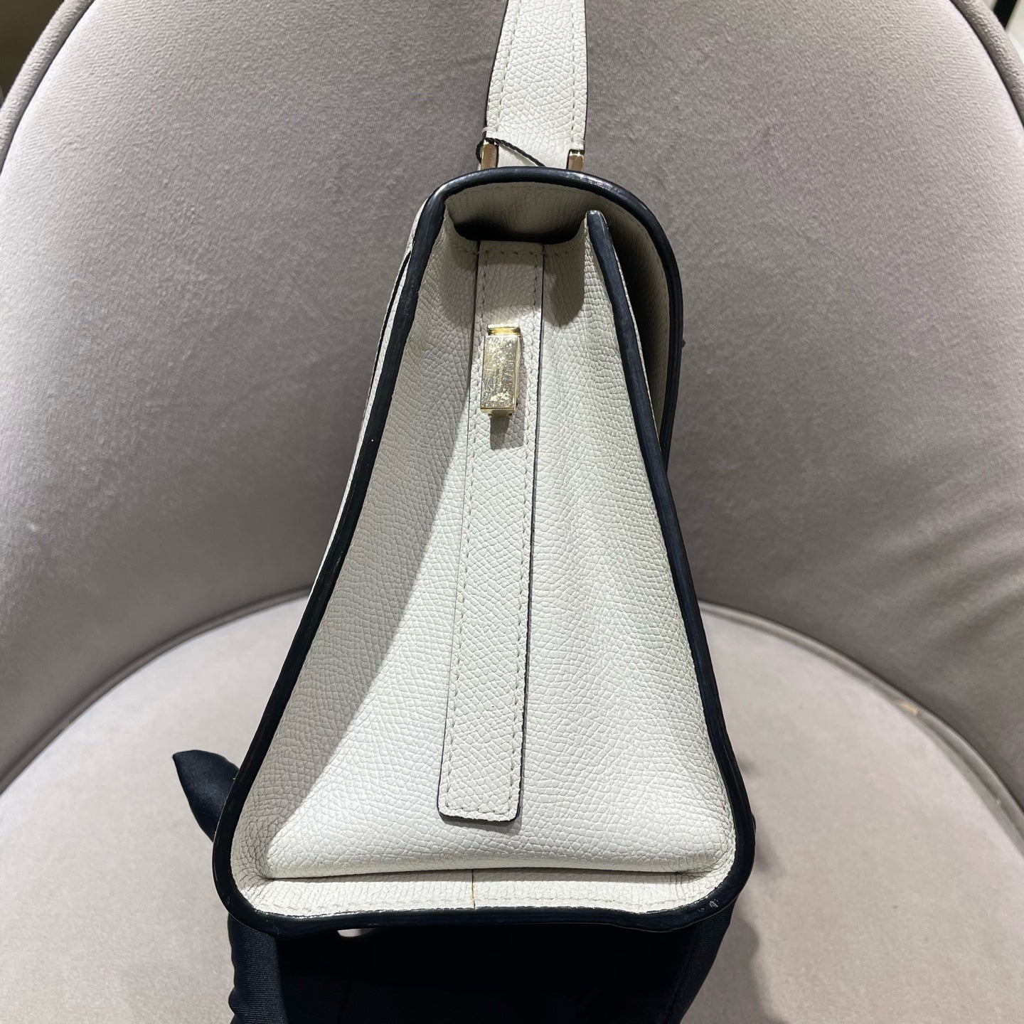 Valextra - Top Handle Bag - Cowhide leather - White - (mini)