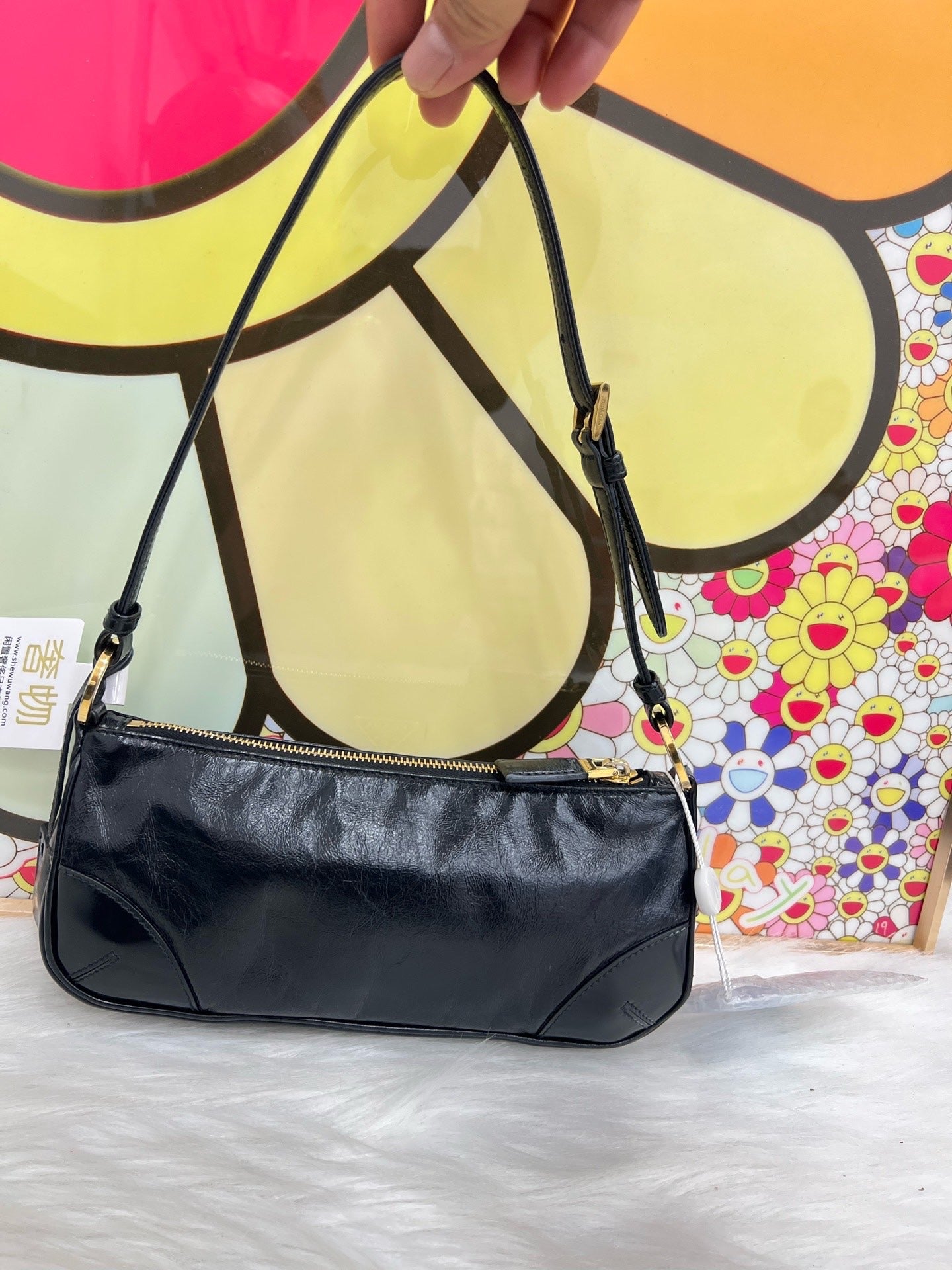 Prada - Re-Edition 2002 - Waxed leather - Black - (mini)