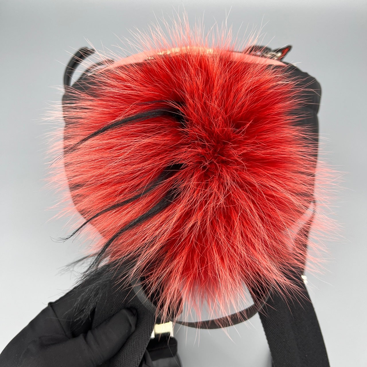 Fendi - Monster Backpack - Nylon, Leather, Python skin, Fur - Black - (mini)