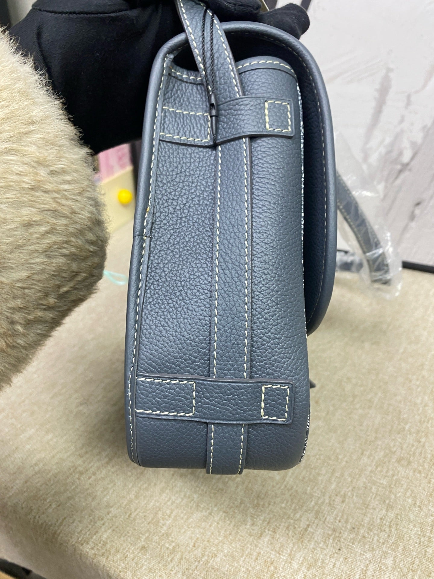 Goyard - Messenger Bag - Goyardine coated canvas with grained leather trim - Grey - (medium)