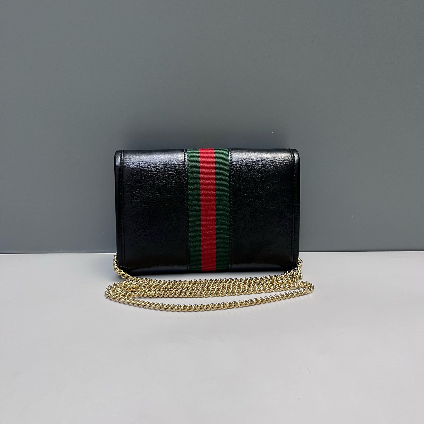 Gucci - Rajah Chain Bag - Leather - Black - (Mini)
