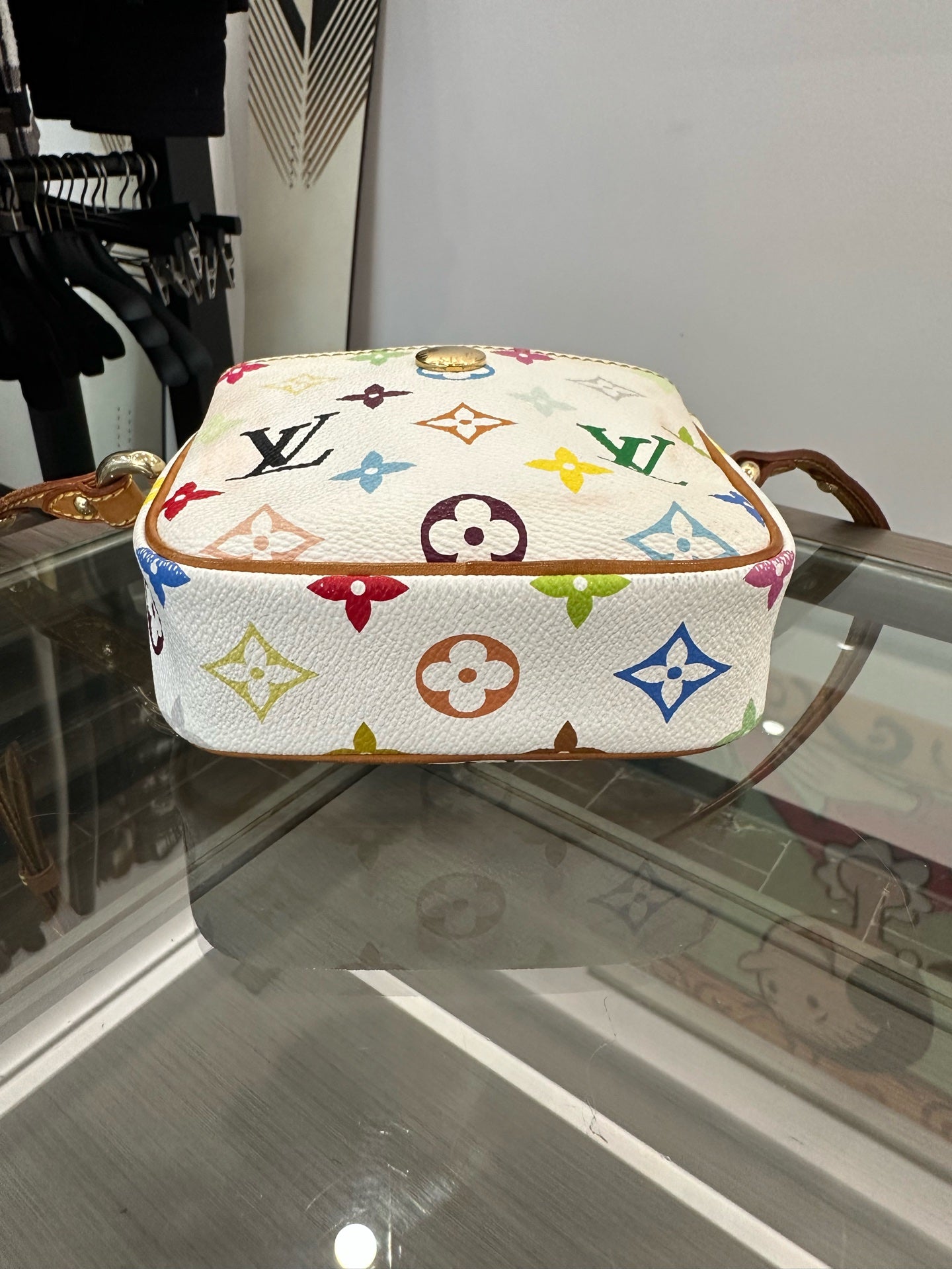 Louis Vuitton - Monogram Multicolore Mini Camera Bag - Monogram canvas and Vachetta leather - White - (mini)