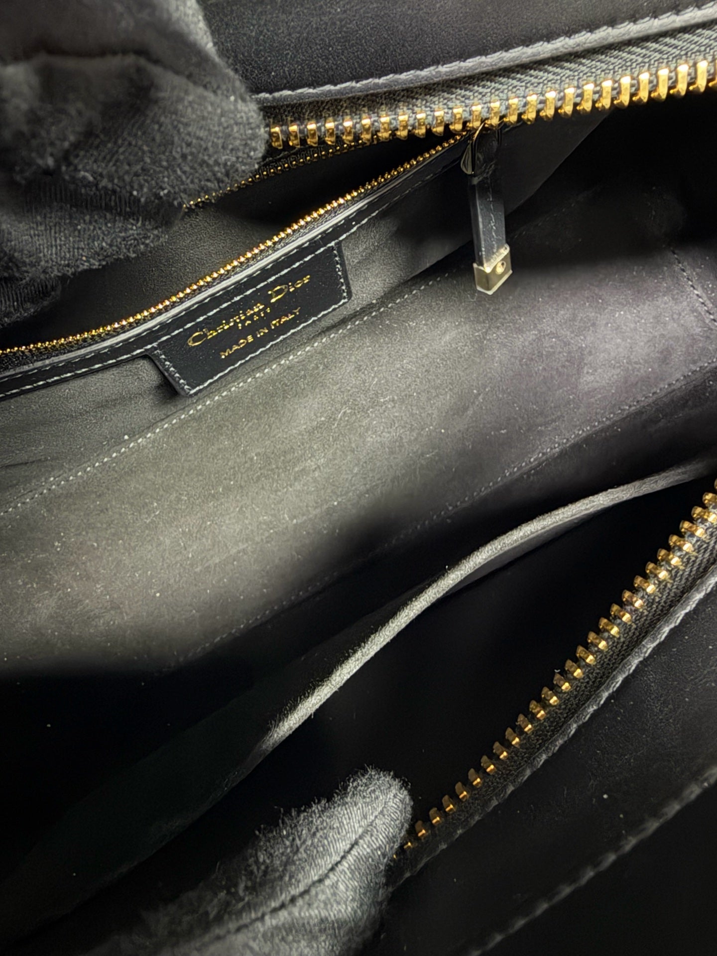 Dior - Lady D-Sire Medium - Lambskin leather - Black with Gold-Tone Hardware - (medium)