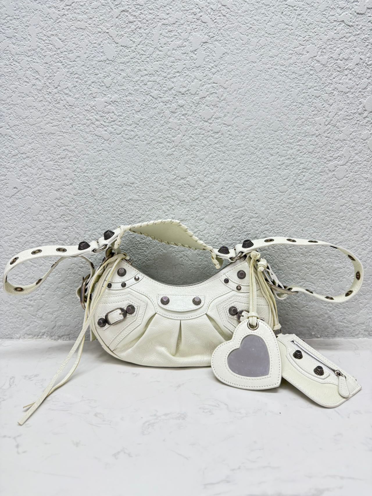 Balenciaga - Le Cagole XS Shoulder Bag - Leather - White - (XS)