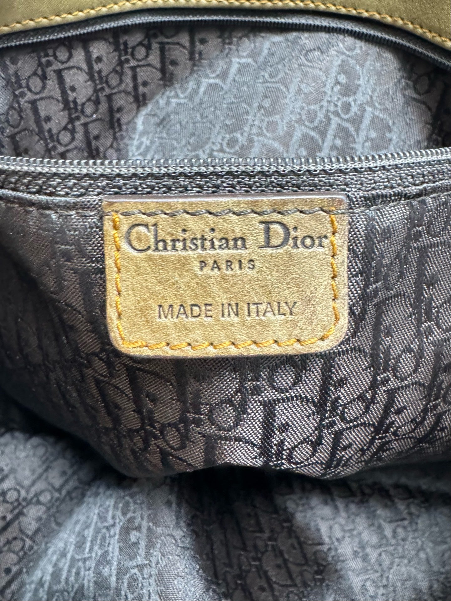 Dior - Ancient Coin Key Flap Handbag (Galliano Era) - Distressed leather - Brown - (large)