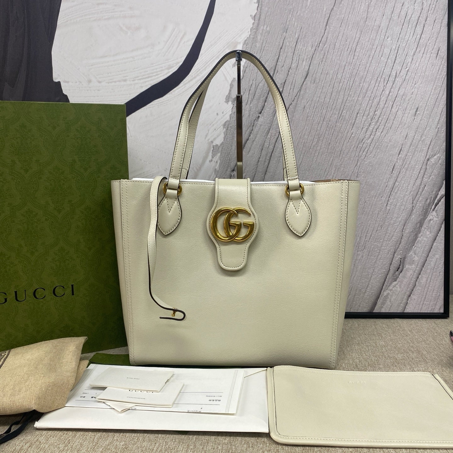 Gucci - Dahilia Small Tote - Leather - White - (Medium)