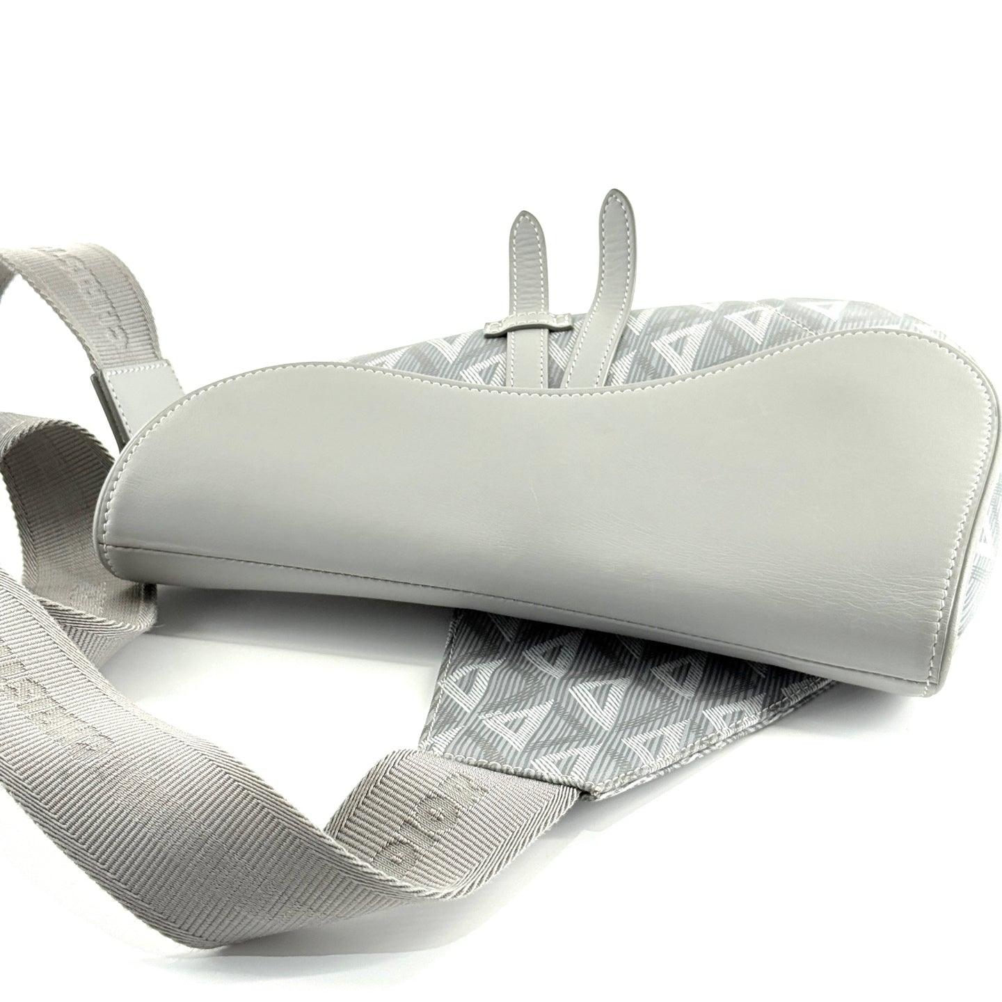 Dior - Saddle Bag - Dior Gravity technical fabric and smooth calfskin leather - Grey - (medium)