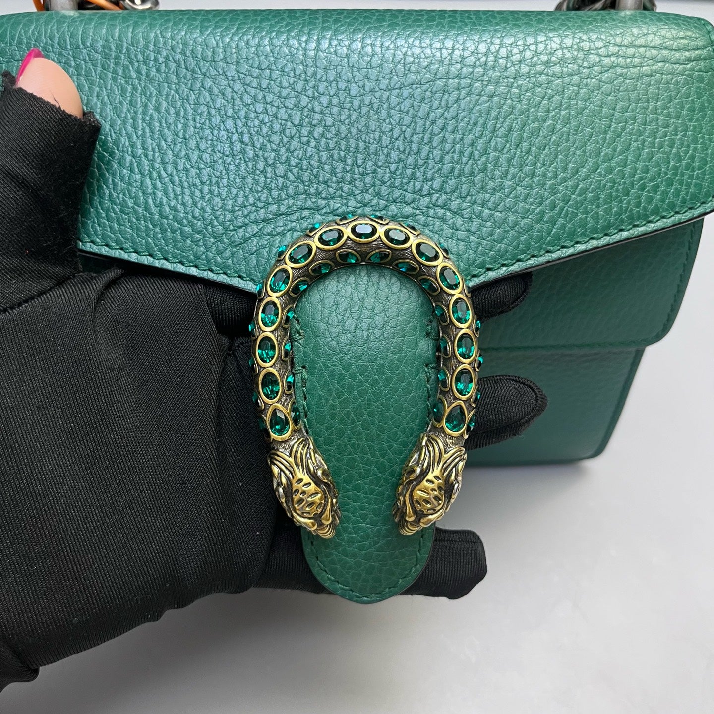 Gucci - Dionysus Mini Bag - Grained leather - Green - (Mini)