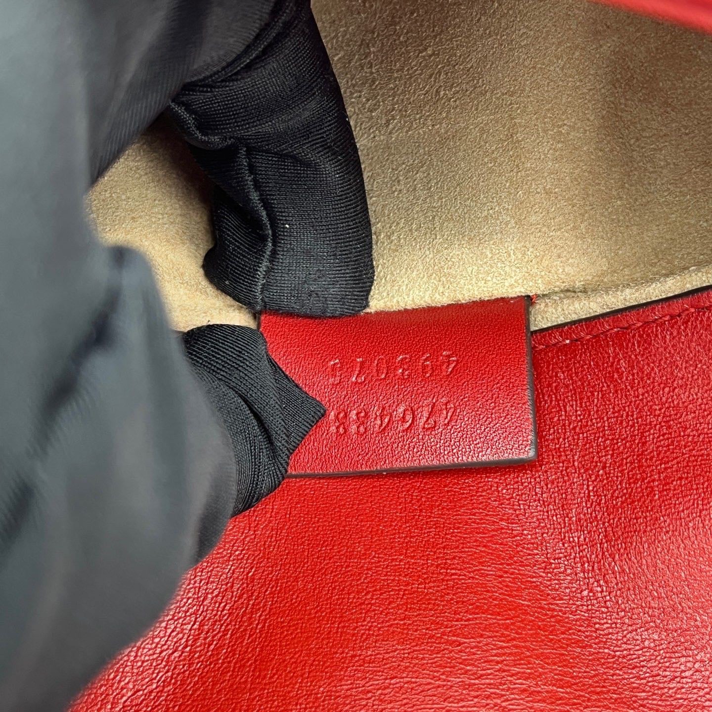 Gucci - Marmont Super Mini Bag - Leather - Red - (mini)