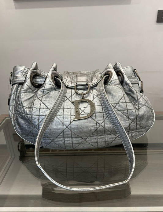 Dior - Gaucho - Leather - Silver - (Medium)