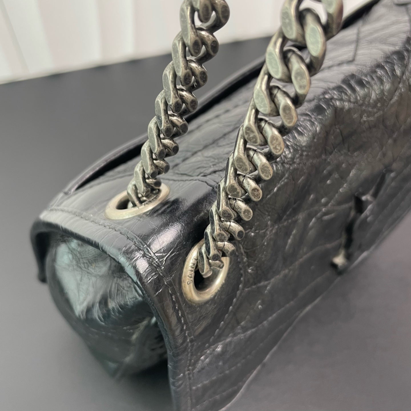 Saint Laurent - Niki - Leather - Black - (medium)