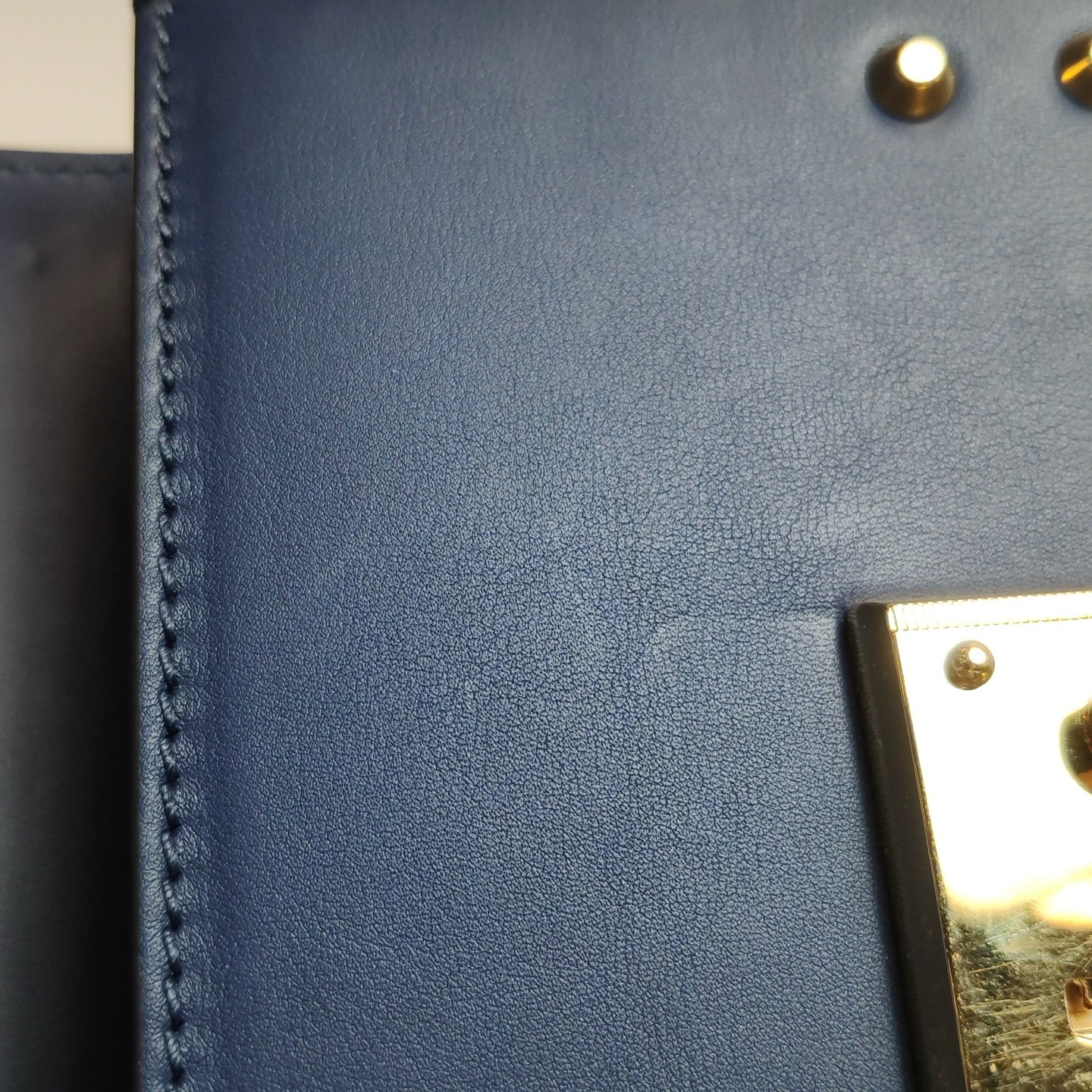 Gucci - Padlock Mini with Pearl and Stud Embellishments - Leather - Navy - (mini)
