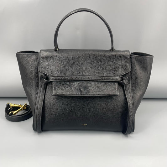 Celine - Belt Bag - Grained calfskin leather - Black - (medium)