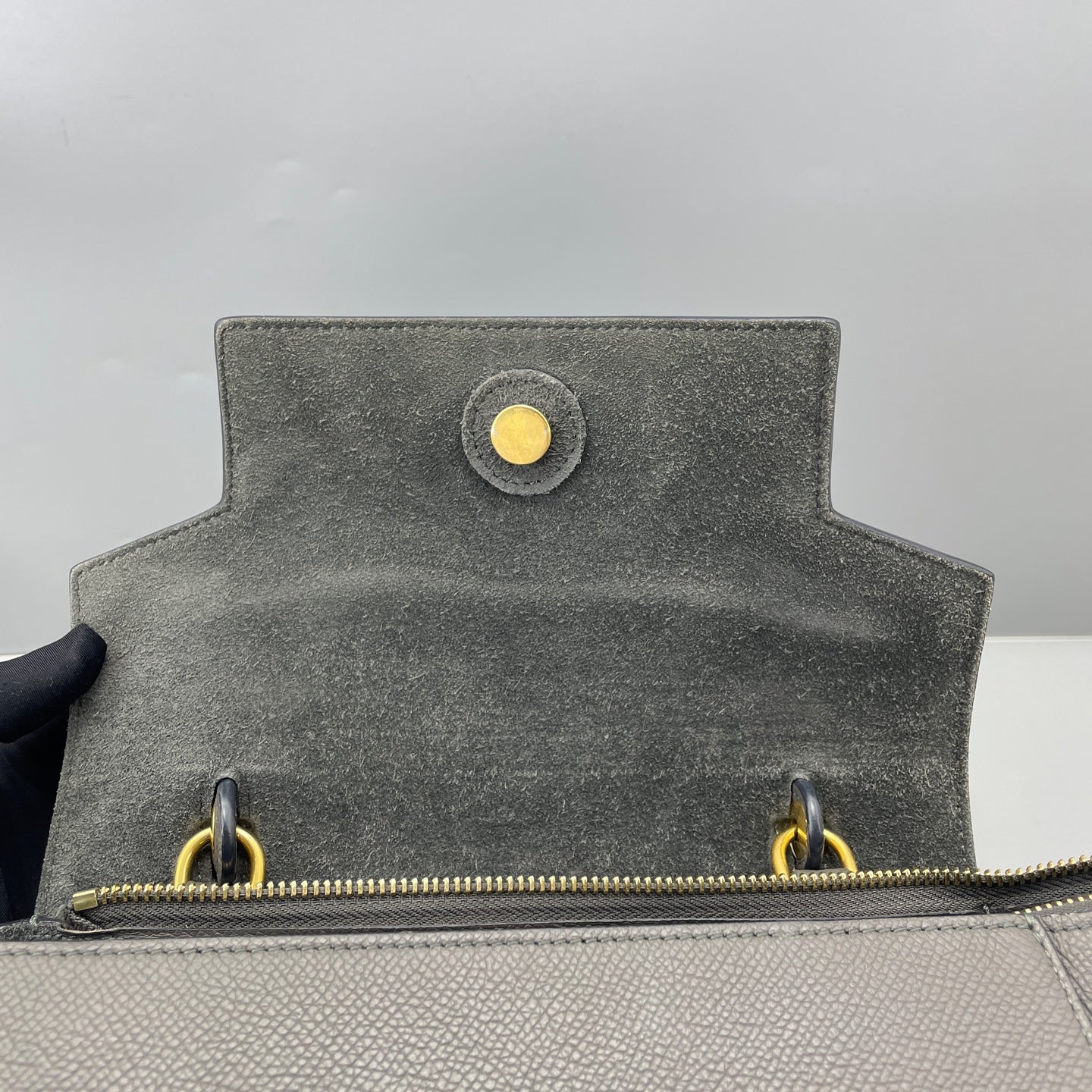 Celine - Belt Bag - Grained calfskin leather - Grey - (small)