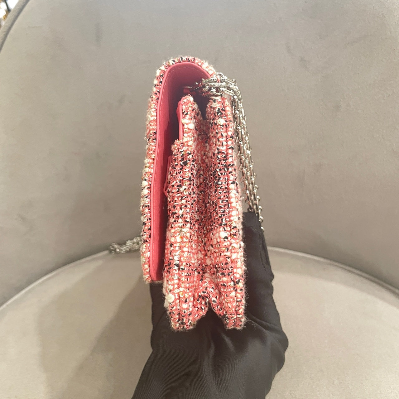 Chanel - 2.55 Reissue Wallet On Chain (WOC) - Tweed - Pink with Multicolour - (mini)