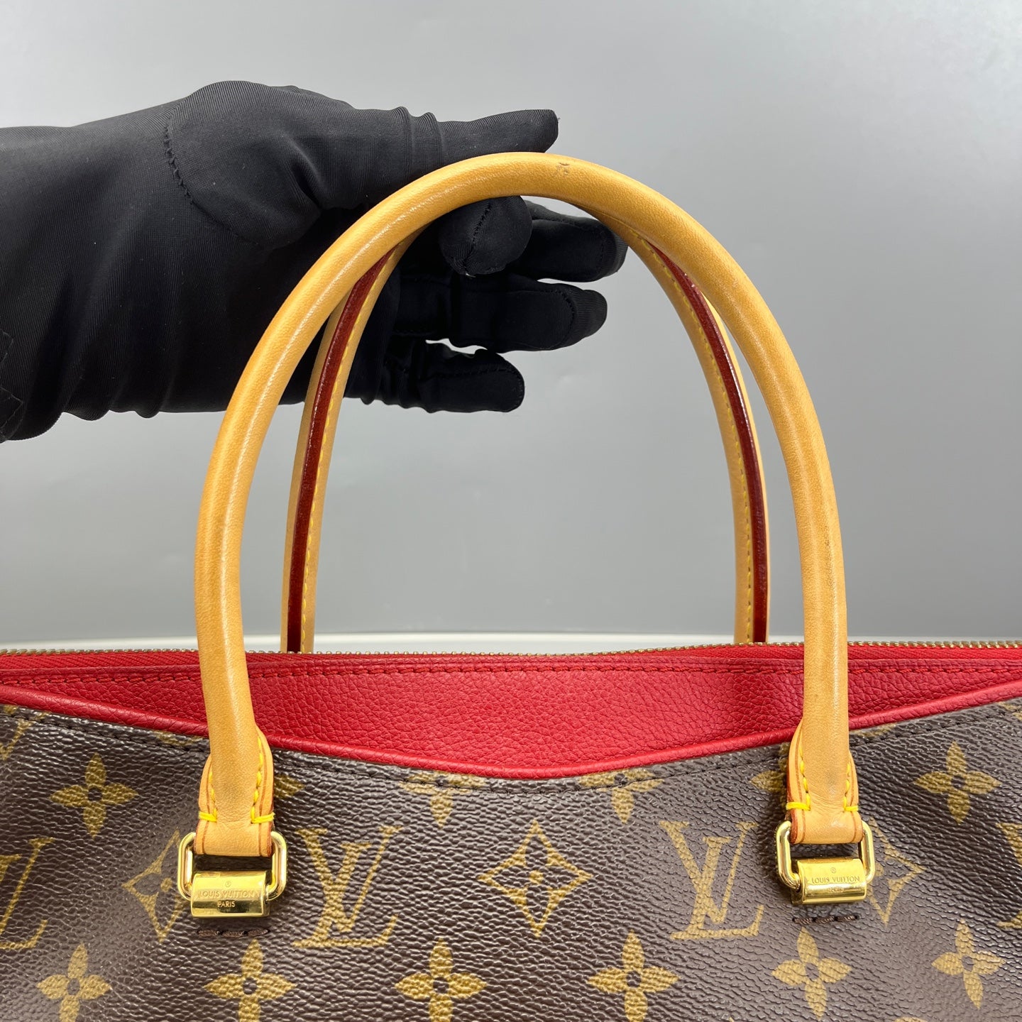 Louis Vuitton - Totally MM - Monogram coated canvas, Vachetta leather - Brown, Red - (Medium)
