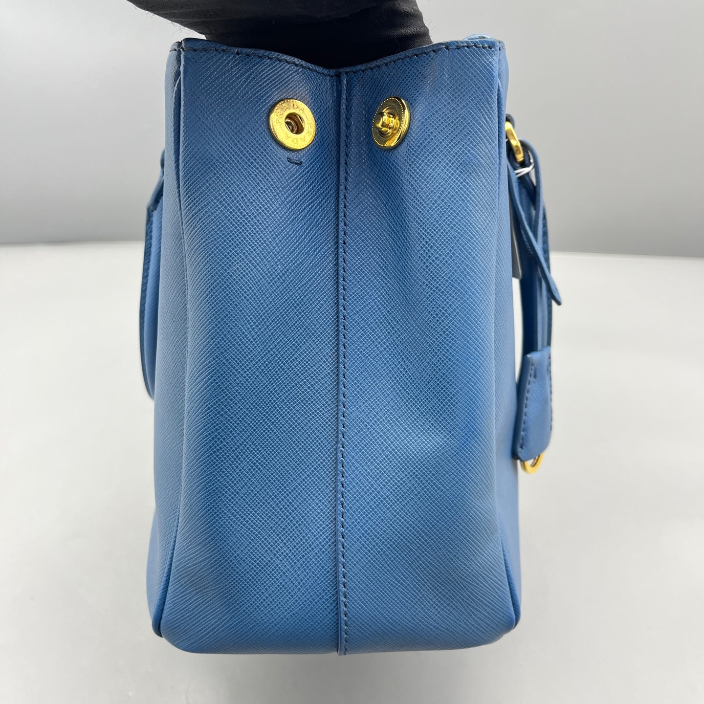Prada - Saffiano Lux Tote - Leather - Blue - (medium)