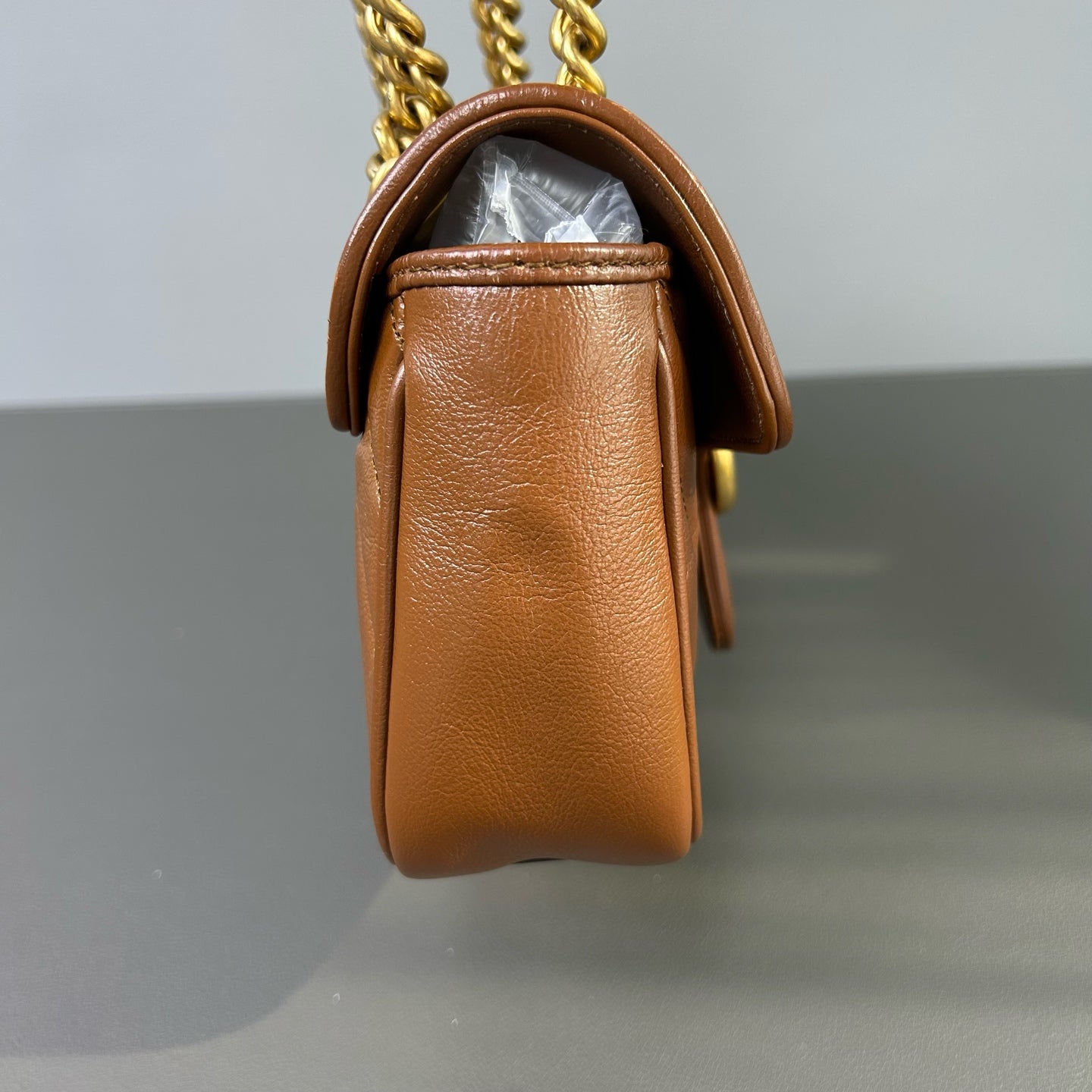 Gucci - GG Marmont Matelassé Shoulder Bag 22 - Leather - Brown - (Medium)