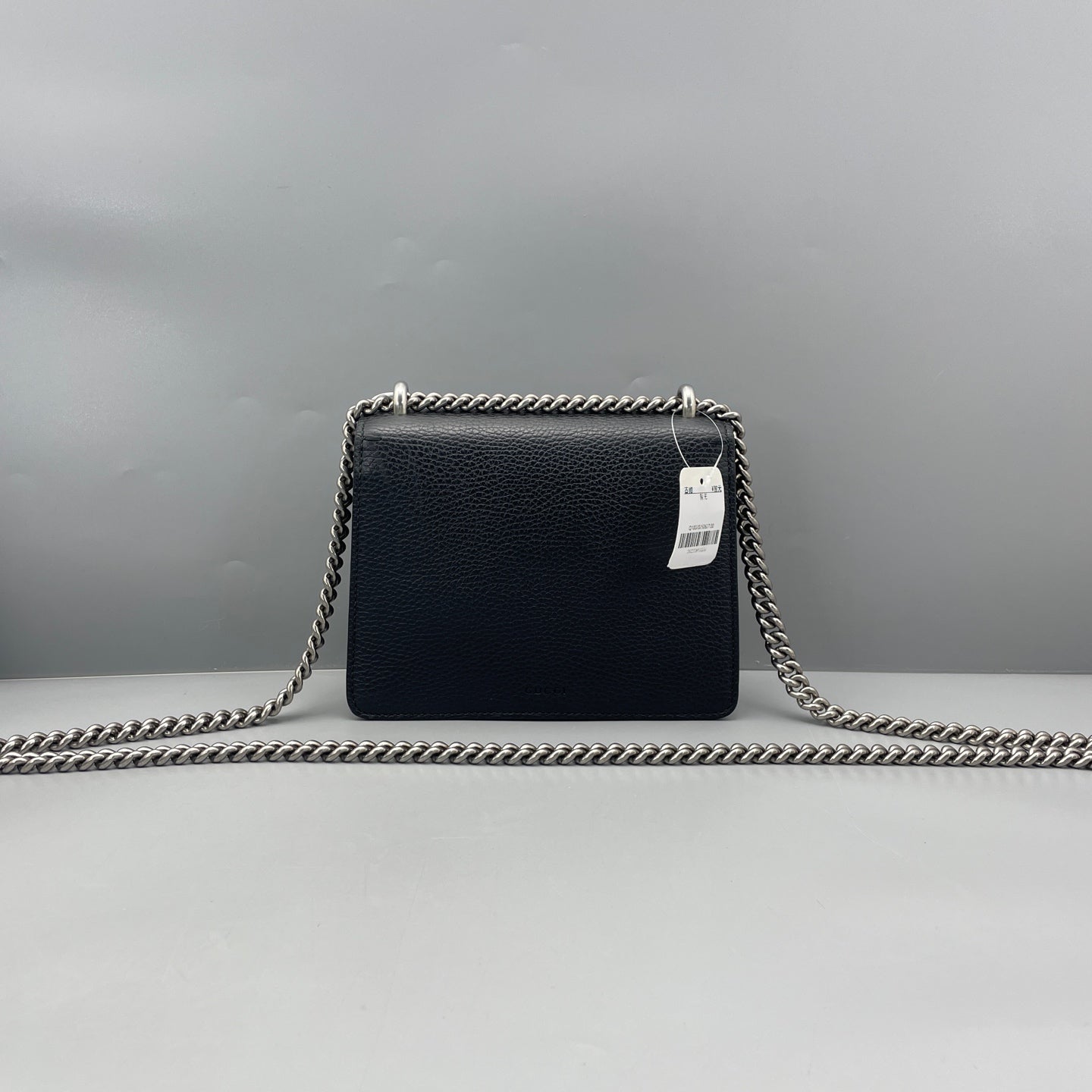 Gucci - Dionysus Mini with Crystal Buckle - Grained leather - Black - (mini)